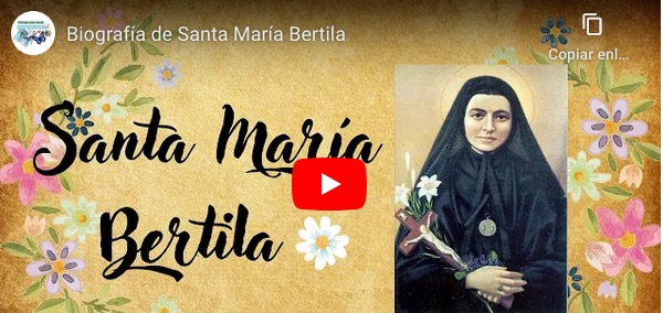 SANTA MARÍA BERTILA- Sopa de letras  del 20 octubre
