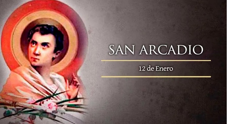 SAN ARCADIO mártir - Sopa de letras del 12 de enero