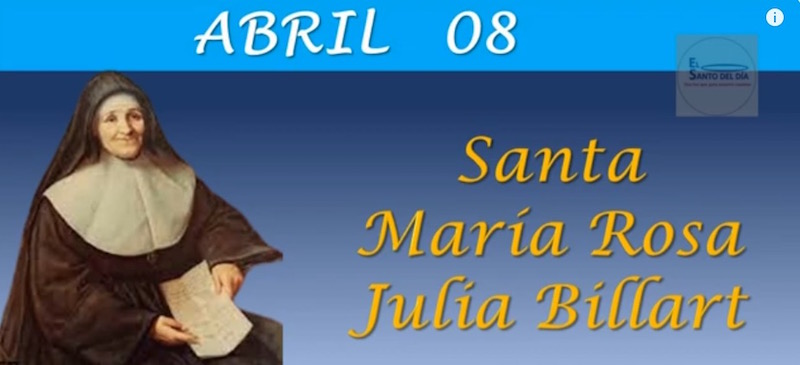 SANTA MARÍA ROSA JULIA BILLIART - fundadora devota del sagrado corazón de Jesús