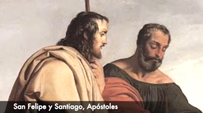 SANTOS FELIPE y SANTIAGO - Sopa de letras del 3 de mayo