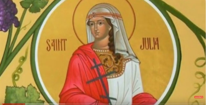 SANTA JULIA DE CARTAGO - SOPA DE LETRAS fue raptada en el puerto de Córcega