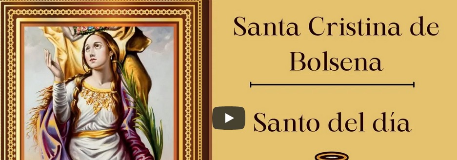 SANTA CRISTINA DE BOLSENA torturada por su padre Urbano