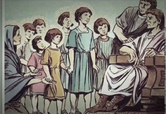LOS 7 HERMANOS MACABEOS mártires por desobedecer al rey Antíoco IV Epífasis
