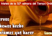 PALABRAS DEL PAPA FRANCISCO día 12 de noviembre