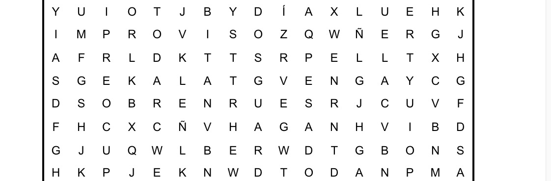 PASATIEMPOS RELIGIOSOS - SOPA DE LETRAS de los sobrecargados