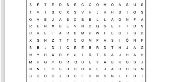 PASATIEMPOS RELIGIOSOS - SOPA DE LETRAS FÁCIL de los pocos obreros
