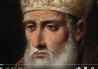 retrato del santo, su cara