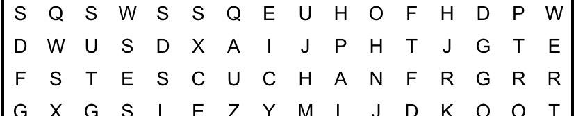 PASATIEMPOS RELIGIOSOS - SOPA DE LETRAS de la tierra buena