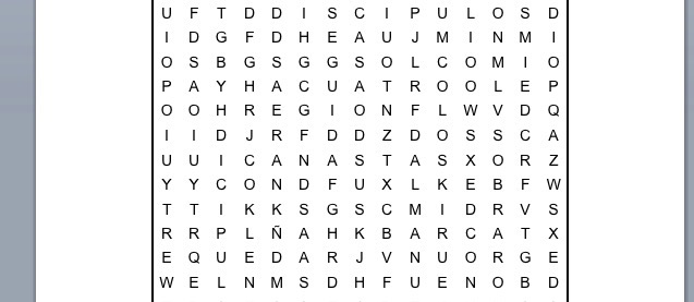 PASATIEMPOS RELIGIOSOS - SOPA DE LETRAS FÁCIL de los panes y los peces