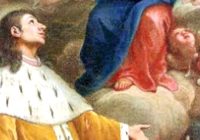 ELSANTO MIRANDO A LA VIRGEN
