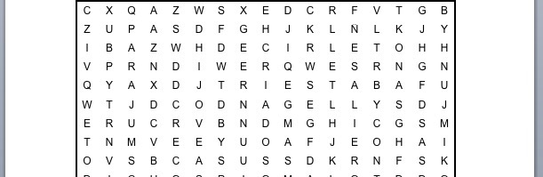 PASATIEMPOS RELIGIOSOS - SOPA DE LETRAS del funcionario real