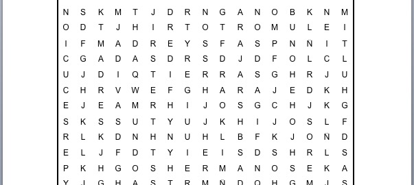 PASATIEMPOS RELIGIOSOS – SOPA DE LETRAS de los que lo dejan todo por el Evangelio