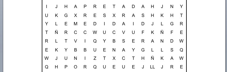PASATIEMPOS RELIGIOSOS - SOPA DE LETRAS FÁCIL  del dar y recibir