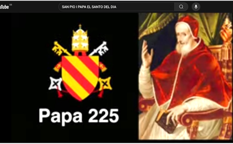 SAN PÍO I papa