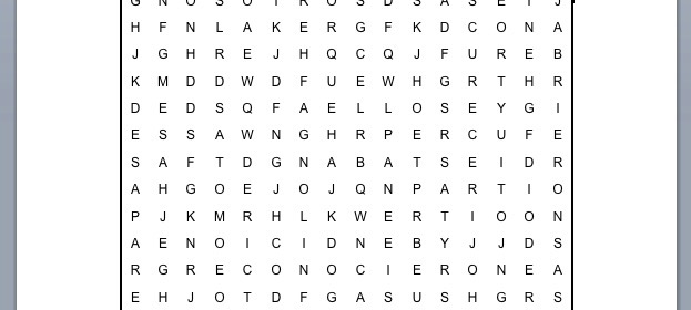 PASATIEMPOS RELIGIOSOS - SOPA DE LETRAS de Emaús y el pan