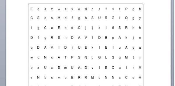 PASATIEMPOS RELIGIOSOS - SOPA DE LETRAS de Jesús causa de división