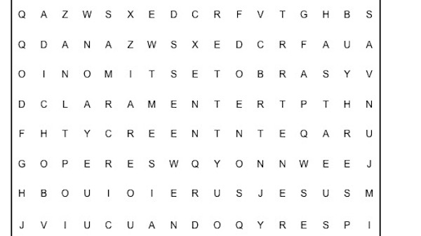 PASATIEMPOS RELIGIOSOS - SOPA DE LETRAS del Mesías