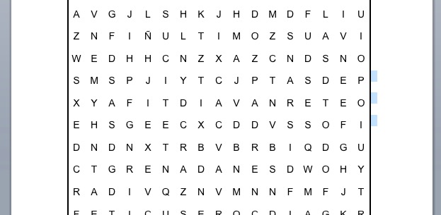 PASATIEMPOS RELIGIOSOS -SOPA DE LETRAS de la voluntad de Dios