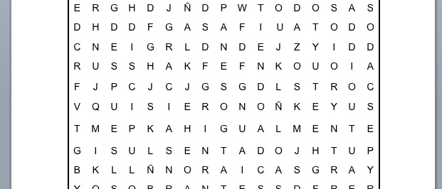 PASATIEMPOS RELIGIOSOS - SOPA DE LETRAS de los panes y los peces