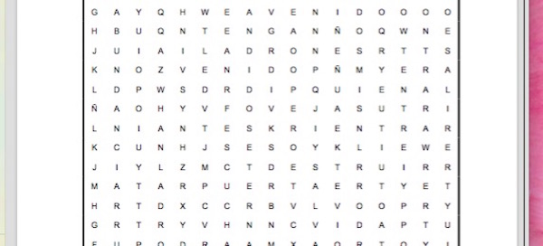 PASATIEMPOS RELIGIOSOS - SOPA DE LETRAS FÁCIL de la puerta
