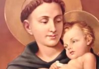 el santo con el Niño Jesús