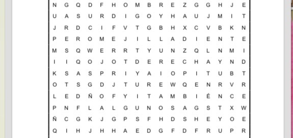 PASATIEMPOS RELIGIOSOS - SOPA DE LETRAS de lo que Él dijo