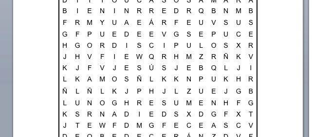 PASATIEMPOS RELIGIOSOS - SOPA DE LETRAS FÁCIL de los dos amos