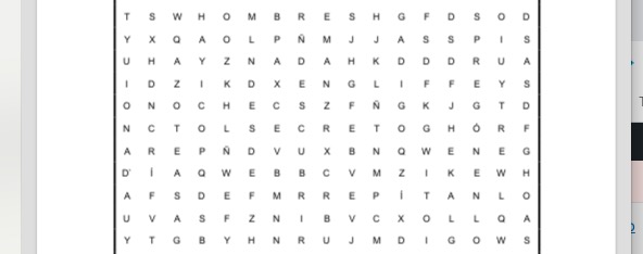 PASATIEMPOS RELIGIOSOS - SOPA DE LETRAS FÁCIL sobre lo oculto