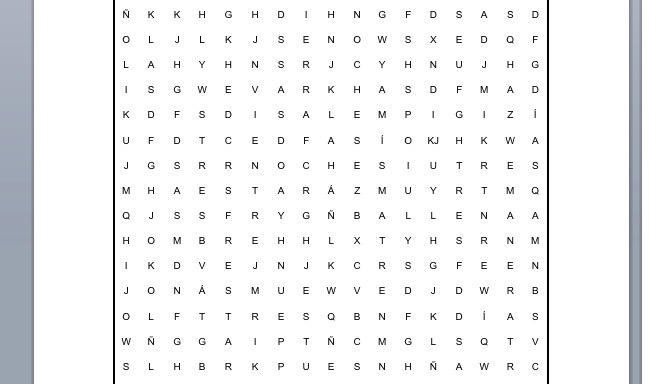 PASATIEMPOS RELIGIOSOS - SOPA DE LETRAS FÁCIL de la señal de Jonás