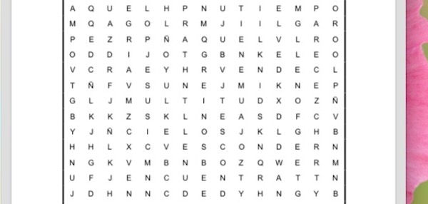 PASATIEMPOS RELIGIOSOS -SOPA DE LETRAS FÁCIL del tesoro