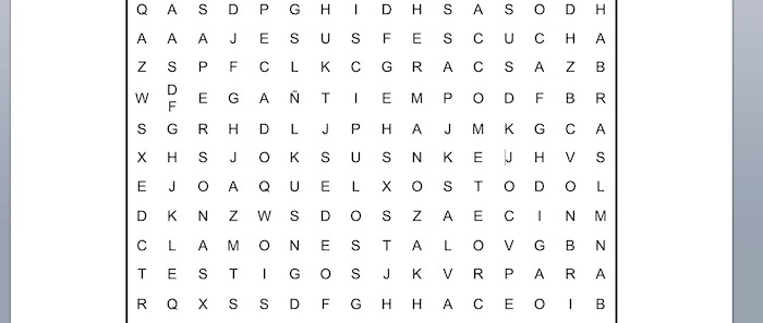 PASATIEMPOS RELIGIOSOS - SOPA DE LETRAS FÁCIL del hermano