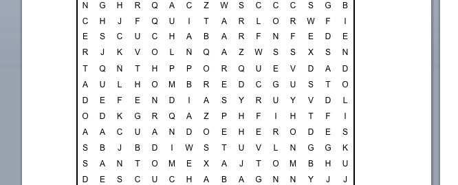 PASATIEMPOS RELIGIOSOS  - SOPA DE LETRAS FÁCIL de Herodías