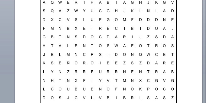 PASATIEMPOS RELIGIOSOS - SOPA DE LETRAS FÁCIL  de los talentos