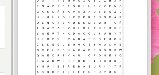 PASATIEMPOS RELIGIOSOS - SOPA DE LETRAS del candelero