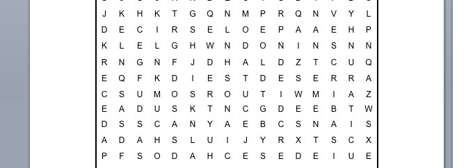 PASATIEMPOS RELIGIOSOS - SOPA DE LETRAS del Mesías