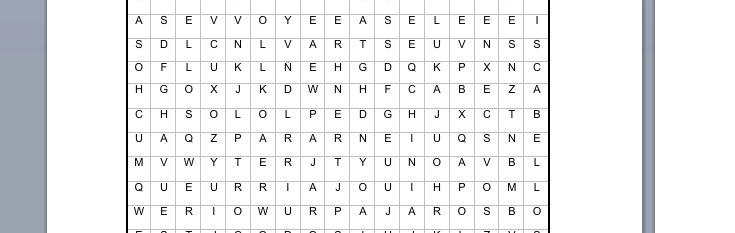 PASATIEMPOS RELIGIOSOS -SOPA DE LETRAS de lo que no hay que temer