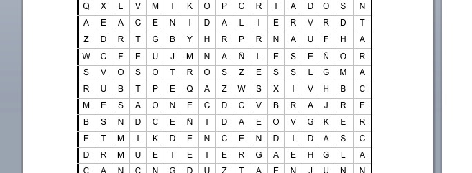 PASATIEMPOS RELIGIOSOS – SOPA DE LETRAS FÁCIL de la vigilancia en la espera