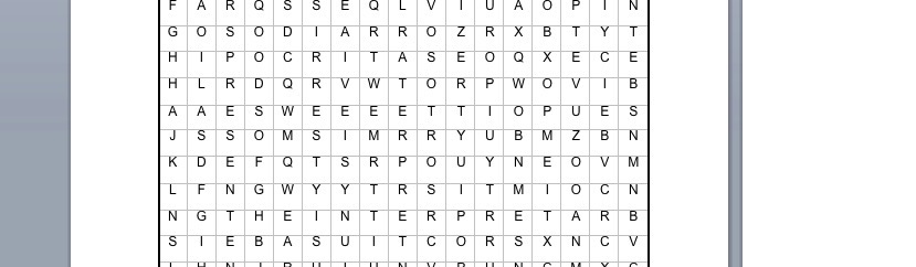 SATIEMPOS RELIGIOSOS - SOPA DE LETRAS sobre saber interpretar el tiempo
