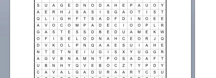 PASATIEMPOS RELIGIOSOS – SOPA DE LETRAS del Samaritano