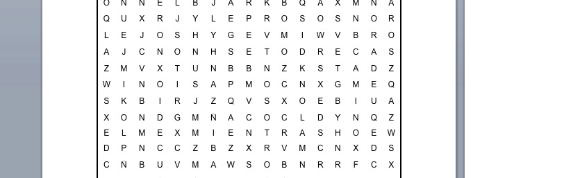 PASATIEMPOS RELIGIOSOS - SOPA DE LETRAS de los diez leprosos