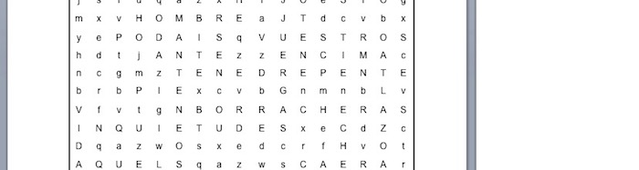 PASATIEMPOS RELIGIOSOS- SOPA DE LETRAS FÁCIL de las inquietudes