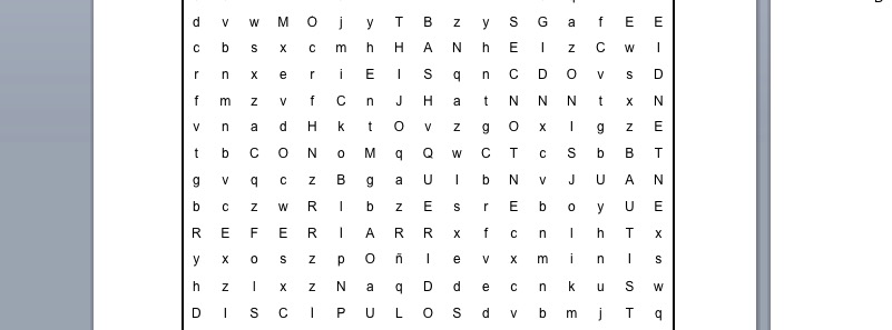 PASATIEMPOS RELIGIOSOS - SOPA DE LETRAS de Elías