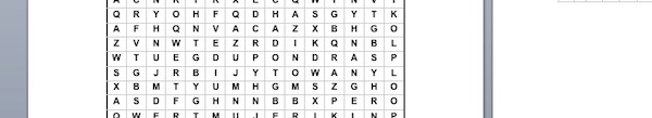 PASATIEMPOS RELIGIOSOS - SOPA DE LETRAS FÁCIL de Zacarías