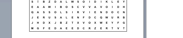 PASATIEMPOS RELIGIOSOS - SOPA DE LETRAS FÁCIL de la profetisa Ana