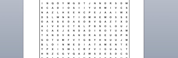 PASATIEMPOS RELIGIOSOS – SOPA DE LETRAS de la autoridad de Jesús