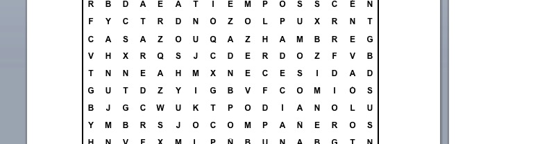 PASATIEMPOS RELIGIOSOS - SOPA DE LETRAS FÁCIL  de David y los panes sagrados