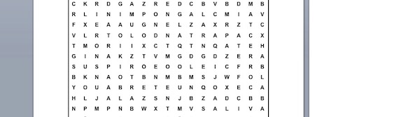 PASATIEMPOS RELIGIOSOS - SOPA DE LETRAS del sordomudo