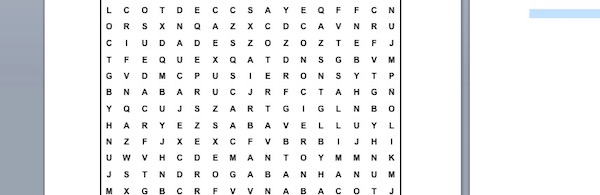 PASATIEMPOS RELIGIOSOS -SOPA DE LETRAS de los que se curaban
